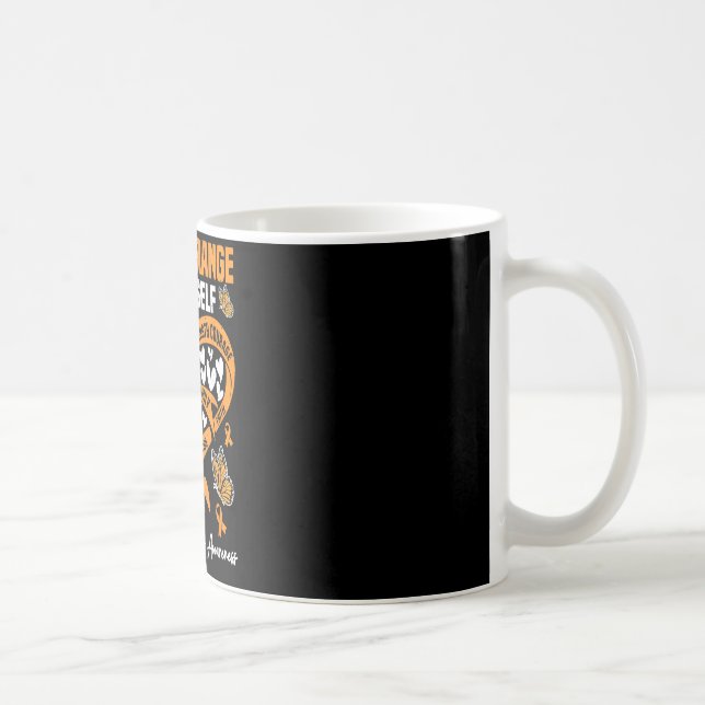 Caneca De Café Use Laranja Guerreiro da Esclerose Múltipla (Direita)