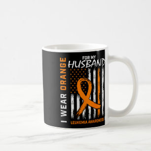 Caneca De Café Use Laranja Para Marido Conscientização sobre Leuc