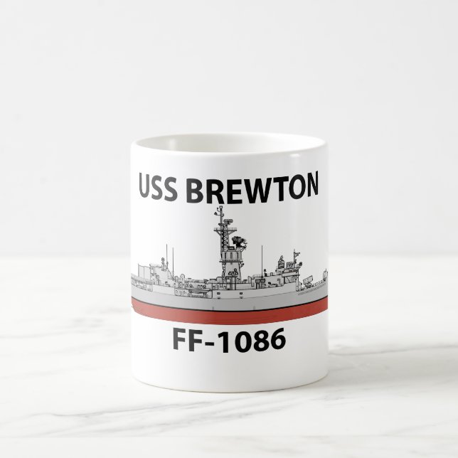 Caneca De Café USS Brewton (Centro)