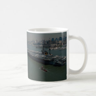 Caneca De Café USS John F. Kennedy", o Hudson R de New York