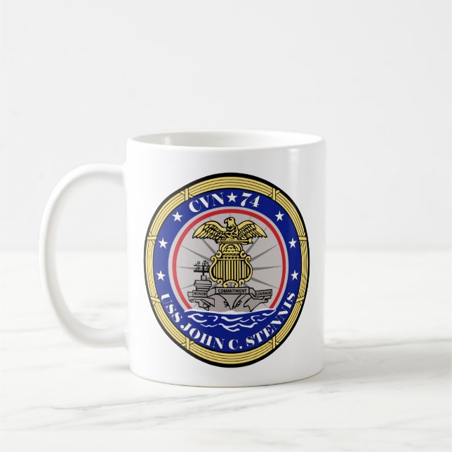 Caneca De Café USS Stennis - CVN 74 (Esquerda)