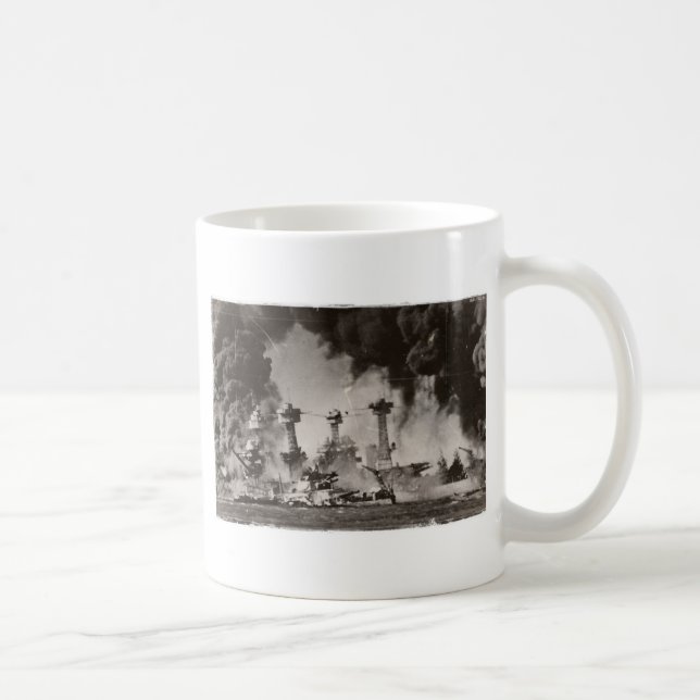 Caneca De Café USS West Virginia em Pearl Harbor (Direita)