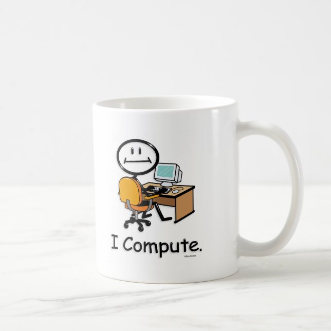 Caneca De Café Usuário do computador (Direita)