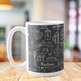 Caneca De Café Utensílios de Cozinha de Fazenda Minimalista Moder