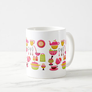 Caneca De Café Utensílios de cozinha de Potes e latas cor-de-rosa