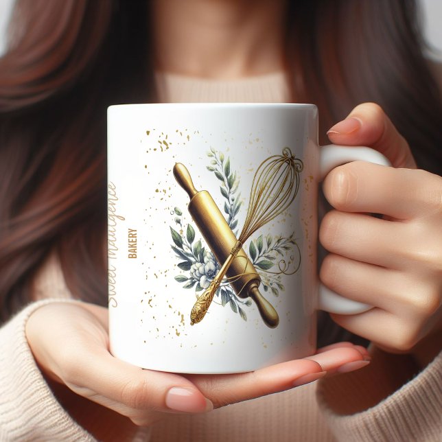 Caneca De Café Utensílios para panificação de panificação Dourado (Criador carregado)