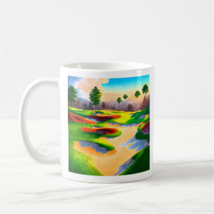Caneca De Café Utopia do Curso de Golfe