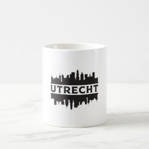 Caneca De Café Utrecht City Cityscape Skyline Viagem Funny Gift