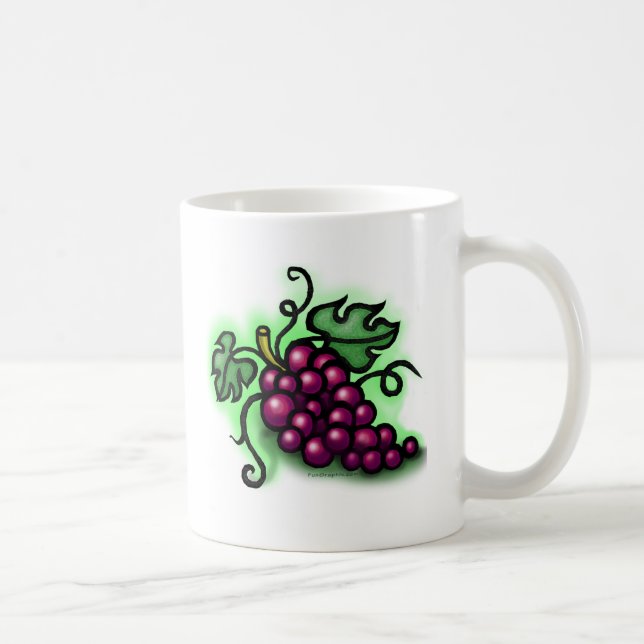 Caneca De Café Uvas (Direita)