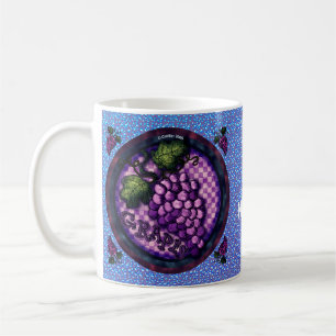Caneca De Café Uvas Chiques