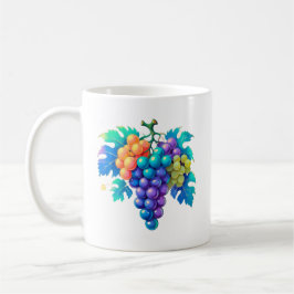Caneca De Café Uvas coloridas