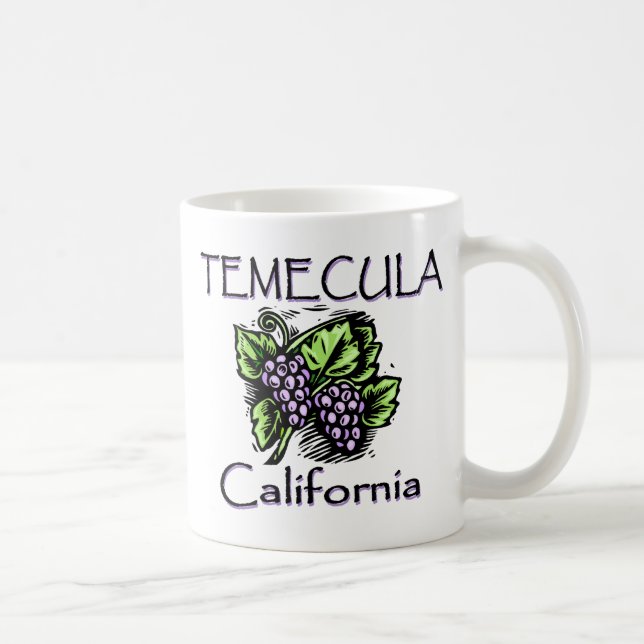 Caneca De Café Uvas de Temecula (Direita)
