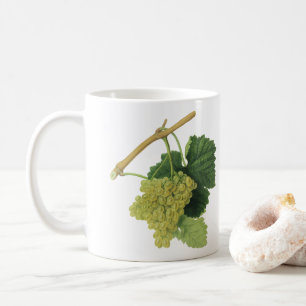Caneca De Café Uvas para Vinho Branco na Videira, Frutas Alimentí