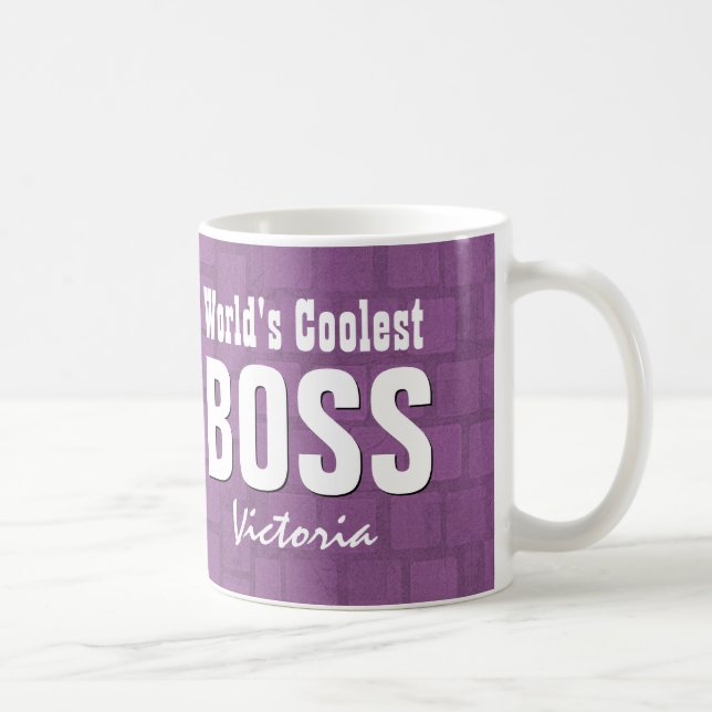 Caneca De Café V21E personalizado de peças roxas do BOSS mais leg (Direita)