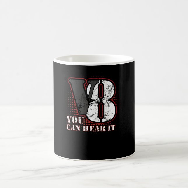 Caneca De Café V8 Engine Shirt Auto Displacement You Can Hear It (Centro)