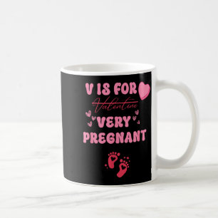 Caneca De Café V é para gravidez no dia dos namorados