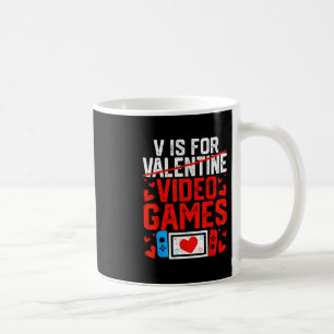 Caneca De Café V É Para Presentes De Video Games Dia Dos Namorado