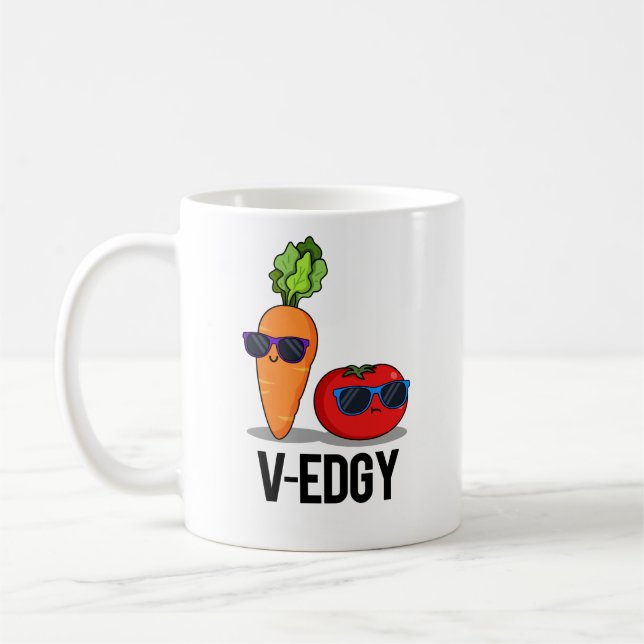 Caneca De Café V-Edgy Funny Veggie Pun (Esquerda)