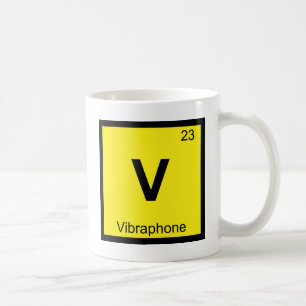 Caneca De Café V - Tabela Periódica da Música de Vibrafone
