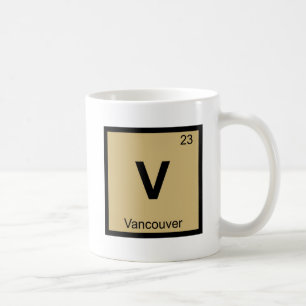 Caneca De Café V - Vancouver Washington Química Tabela Periódica