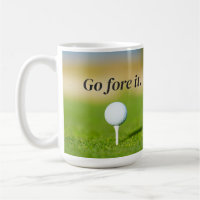 Vá Em Frente, Jogo De Golfe, Coffee Mug