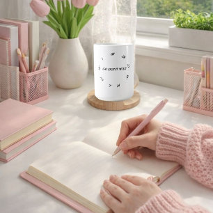 CANECA DE CAFÉ VÁ NÃO ESPERAR, MACKKE QUALQUER AÇÃO