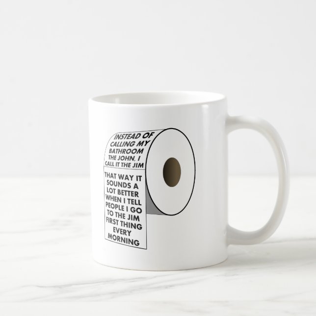Caneca De Café Vá para Jim Funny Mug (Direita)