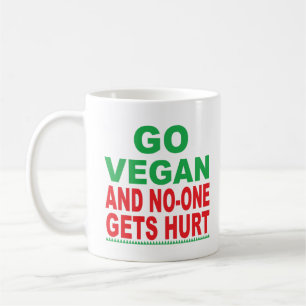Caneca De Café Vá Vegan E Ninguém Se Machuca