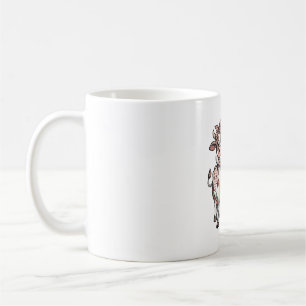 Caneca De Café Vaca Atrevida Engraçada Boca Inteligente Gráfico V