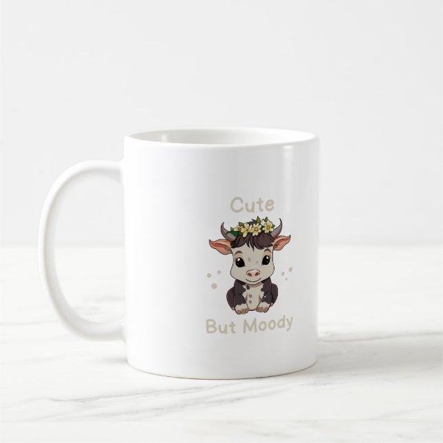 Caneca De Café Vaca Bebê da Fazenda de Amantes de Vaca Fofa Mas M (Esquerda)