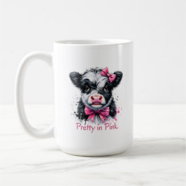 Caneca De Café Vaca Bonita de Rosa