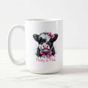 Caneca De Café Vaca Bonita de Rosa