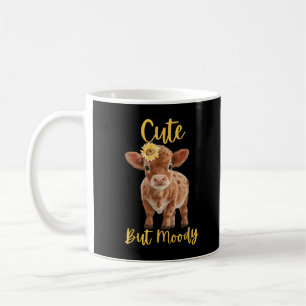 Caneca De Café Vaca Bonita Moody Amava Fazenda Cowgirl Baby Sunfl