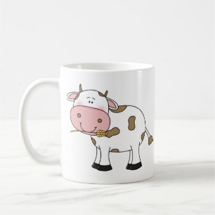 Caneca De Café Vaca branca Design de Fazenda adorável Arte de Vac