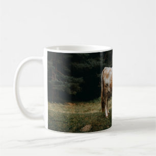 CANECA DE CAFÉ VACA BRANCA E MARCADA