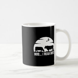 Caneca De Café Vaca das Halloween Legenda noturna engraçada moo n