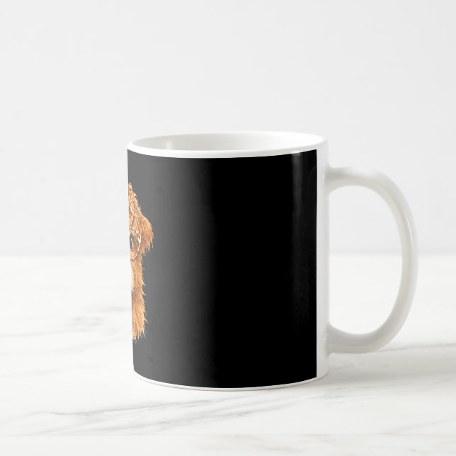 Caneca De Café Vaca das Terras Altas fofa com arco de leopardo óc (Direita)