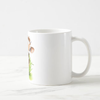 Caneca De Café Vaca de Jersey na grama