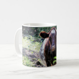 Caneca De Café Vaca de leiteria do Shorthorn que refrigera na