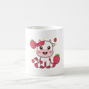 Caneca De Café Vaca De Morango, Vaca Cura, Pata De Vaca Rosa