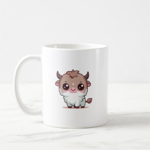 Caneca De Café Vaca do Alto Planalto de Kawaii Adorável - Buffal 