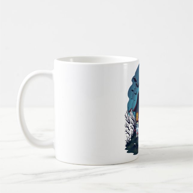 Caneca De Café Vaca e Barn Assombrado (Esquerda)