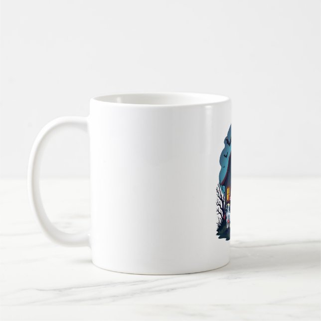 Caneca De Café Vaca e Barn Assombrado (Esquerda)