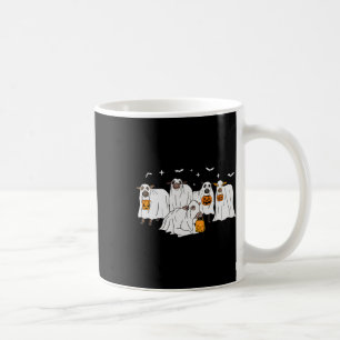 Caneca De Café Vaca Engraçada, Fantasma De Farmação De Halloween