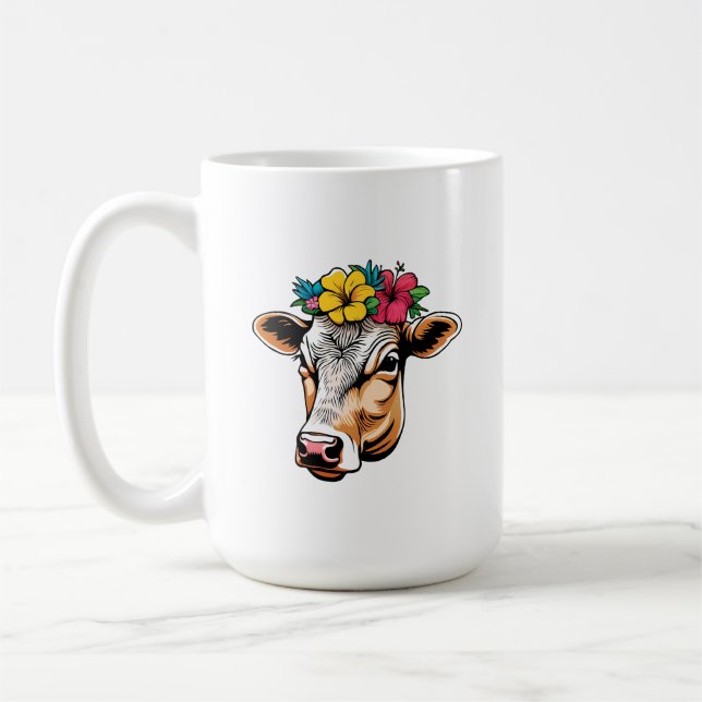 Caneca De Café Vaca Flor (Esquerda)