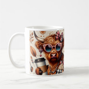 Caneca De Café Vaca Highland da Moda