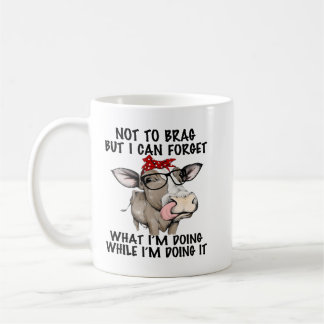 Caneca De Café Vaca Não Para Arrastar, Mas Eu Posso Esquecer O Qu