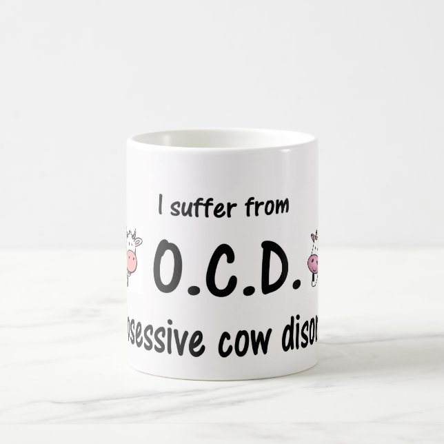 Caneca De Café Vaca OCD (Centro)