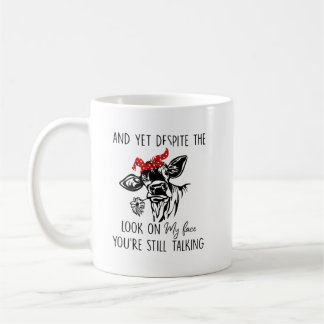 Caneca De Café Vaca Olhando Na Minha Cara