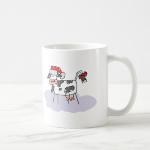 Caneca De Café Vaca Papai noel de Natal
